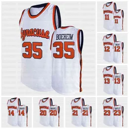 C202 Syracuse Orange NCAA White College Basketball Jersey 0 Alan Griffin 1 Quincy Guerrier 2 John Bol Ajak Richmond Newton Anselem Grant