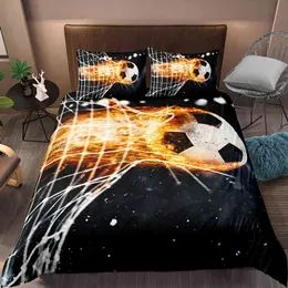 Football set da stampa da stampa copertura giratchcase copripiumini copripiumini tessili di case regina letto king size letto