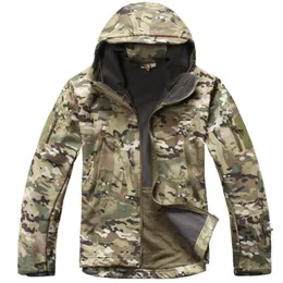 Giacca tattica da uomo Outdoor militare mimetico impermeabile Soft Shell Giacche Uomo inverno caldo pile Cappotti da volo Abiti da caccia 220727