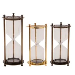 Home Kitchen Empty Sand Glass Case Hourglass 3 5 10 15 20 Minute Traditional Hour Timer Portable LJ200827