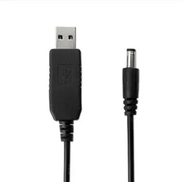 Power Boost cables Line Dc 5v To Dc 9v / 12v Step Up Module Usb Converter Adapter Cable 2.1x5.5mm DC3.5 Plug