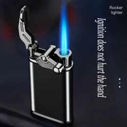 Portable Unusual Torch Lighters Open Flame Grinding Wheel Lighter Windproof Cigar Butane Gas Lighter