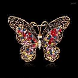 Szpilki broszki broszka motylowa dla kobiet moda moda bijouterie bijouterie biżuteria Enami latającego owada pin Bankiet prezenty SeaU22