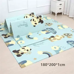 Składana matka mata puzzle edukacyjna dywan dywanu dla dzieci dwustronna podkładka do wspinaczki dla dzieci Działania dywanowe giery 210402