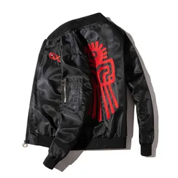 Bomber Jacket Men Animal Embroidery Jacket Men Women Casual Baseball Jacket Bird Fashion Streetwear Male Chamarras Para Hombre T220816