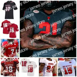 جديد NC State North Carolina Wolfpack NCAA College Football Jersey 16 Bailey Hockman 12 Jacoby Brissett 9 Bradley Chubb 81 Torry Holt