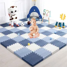 30 cm Baby Foam Crawling Mat Children Eva Education Toys Kids Soft Floor Game Mat Chain Fitness Brick Gym Game Carpet 220624