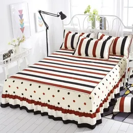 ベッドカバーCubrecama Bedspread Bedclothesファッションコットンスカートシングルプリンセスシートベッドスカート1.81.52.0mメートル。 Y200423