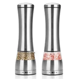 Manual Stainless Steel Mill Salt Pepper Herbs Grinder with Adjustable Coarseness Kitchen Cooking Tools 4.23