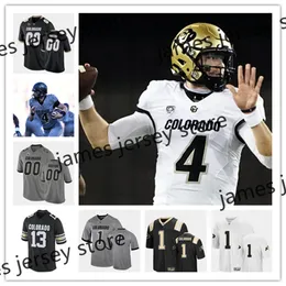 2022 NCAA Custom Colorado Buffaloes Football Jersey 16 Mason Crosby 19 Rashaan Salaam 13 K.D. Nixon 19 Michael Adkins II 2 Devin Ross