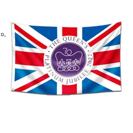 2022 Królowa Elizabeth II Platinums Jubileuszowy Flag Union Jack Flagi The Queens 70. rocznica Brytyjska Chrześcijaństwo Pamiątkowe GCE13637