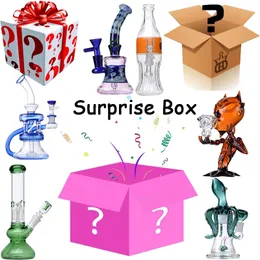 Mystery Box Surprise Blind Box Multi Styles Hookahs Bangers Water Glass Bong Percolator Pipes