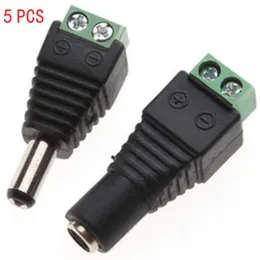 Andra belysningstillbehörskontakt 2.1 5,5 mm Light Bar Manliga kvinnliga kontakter 1/2/5st DC Power Jack -pluggar för 2835 // 5730LED RIT Lightot