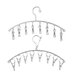 Rostfritt stål slips strumpor rack vindskyddad krok design hängare utrymme räddning klipp kläder hängare klipp para colgar ropa