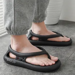 Summer Outdoor Men Flip Flops Fashion Sandal Couples Soft Thick Bottom Antislip Sole Beach Casual Home Slipper 220614