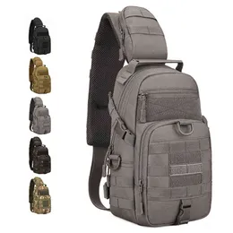 Protector Plus Tactical Sling Chest Pack Molle Military Nylon Shoulder Bag Men Crossbody Bag Military Outdoor vandringscykelväska T220801