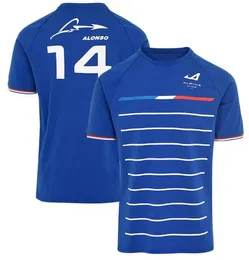 2022新しいチームクルーネックTシャツF1のフォーミュラワン夏の半袖