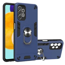 Phone Cases For Samsung A10 A20 A30 A40 A50 A60 A70 A2 CORE A51 A71 A6 A8 G530 With TPU&PC 360 Degree Rotating Ring Car Bracket Anti-throwing Camera Protection Cover