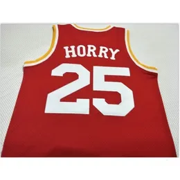 Chen37 Goodjob Uomo Gioventù donna Vintage # 25 Robert Horry r College Maglia da basket Taglia S-6XL o personalizzata con qualsiasi nome o numero maglia