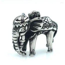 Hänghalsband rostfritt stål 3D elefantform halsband för diy manuella smycken tillbehör grossist beroende gudl22