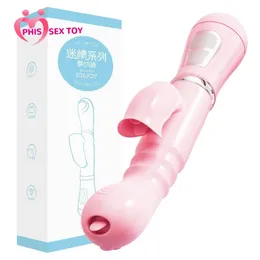 Seks Oyuncak Masaj Oyuncak Masaj Yeni G-Spot Vibratör Kadın Dildo Oyuncak Dil Yalan USB Şarj Mastürbator Vajina Klitoral 12 Hız