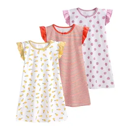 High Quality Cotton Soft Children Sleepwear Girls Nightgown Cute Pattern Kids Child Girl Night Gown 2-12 Years Pajama Dress 220426