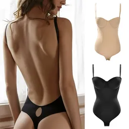 여성 Shapewear Bodysuit 허리 트레이너 바디 셰이퍼 브라 푸피 업 코르셋 배 통제 속옷 섹시 등이없는 슬림 바디 샤파이 220702