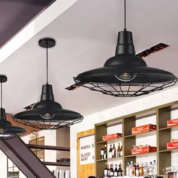 Подвесные лампы Американская промышленная ретро -лампа Nordic Железный десерт магазин одежды магазин одежды Coffee Western Restaurant Bar Chandelierpende