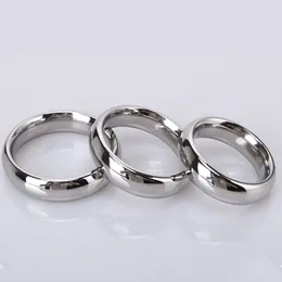 Metal Penis Ring sexy Toys for Men Male Delay Ejaculation Stainless Steel Cock With Glans Stimulator Semen Lock BDSM
