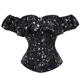 Bustiers Corsets نساء أسود واحد الكتف من الملابس الزفاف فستان الزفاف مثير الخصر مشد الذروة دفع الدعم تجميع الحافلة الجسدية تجمع الحافلة