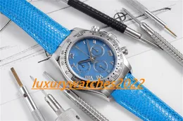 Fashion Watch MP Factory 40 mm Automatyczny ruch machaniczny Matka Perl Lether Pasp Sapphire Glass Designer Sport Wristwatch