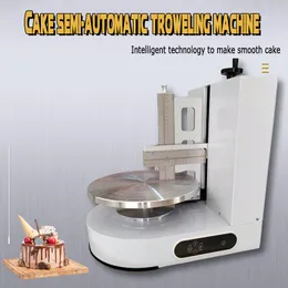 Automatic Round 4-12inch Cake Ice Cream Coating Machine Birthday Cakes Bread Butter Smearing Spreading Machines Baking Equipment