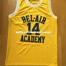 14 Will Smith Fresh Prince Jersey Bel Air Academy Jersey genäht Gelb S bis XXL Ncaa College