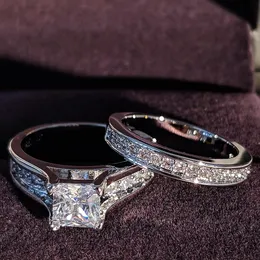 S925 Sterling Silber Braut Hochzeit Verlobungsring Sets Für Frauen Braut 2022 Neue Produkt Mode Finger Großhandel Schmuck