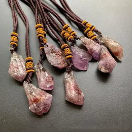 Pendant Necklaces Natural Auralite 23 Crystal Rough Necklace Energy Spiritual Healing Crystals Raw Stones Ornament DropPendant Godl22