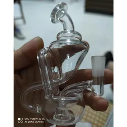 Mini Glass Dab Rigs da 5,9 pollici Bong Klein Recycler Bong Water Pipe Oil Rigs con Banger al quarzo
