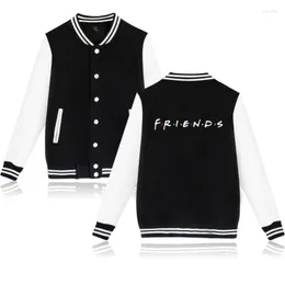 Männer Jacken Drucken Freunde Baseball Jacke Mantel Männer/Frauen TV Show ICH werde Da Für Sie Sweatshirt Harajuku männer Mäntel XXS-4XLMen'