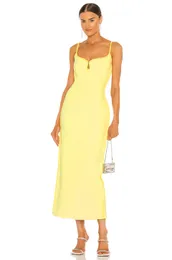 215 2022 Sukienka z pasa startowego Springsummer sukienka Spaghetti Strap Black Yellow Marka tego samego stylu Empire Flora Drukuj damski sukienka moda Wysokiej jakości shijie