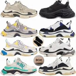 Designer triple s men women casual shoes platform sneakers black white grey pink blue green Light Tan oreo mens trainers sports fashion tennis