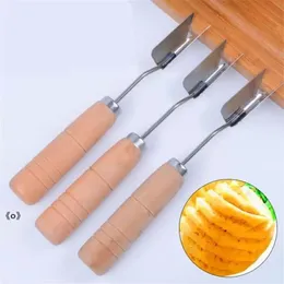 Ny kreativ 1pcs ananas slicer rostfritt stål ananas eye peeler frö remover kniv frukt verktyg föredraget rre14035