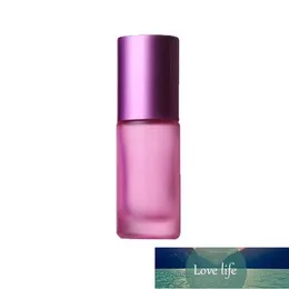 3 sztuk 5 ml podróży Refillable Portable Essential Oil Perfumy fiolki Frosted Roller Szkło Butelki Butelka Rollerball Mist