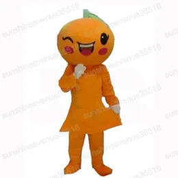 Halloween Orange Mascot Costume Najwyższa jakość Kreskówkowa postać karnawał unisex dorośli rozmiar świąteczny przyjęcie urodzinowe fantazyjne strój