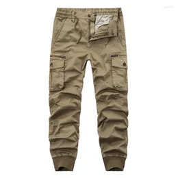 Herrbyxor Herrens casual last Multi Pocket Trousers Teens Streetwear Men Ropa de Hombre Pantalon Cargomens Naom22