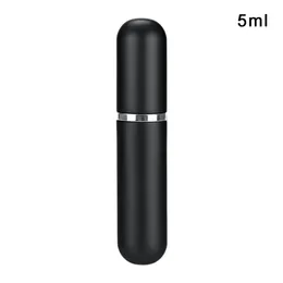 Black 5ML mini round head matt perfume spray bottle sub-bottle 1pc