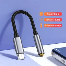 USB Tipo C a 3 Adaptador de audio de Jack 5 mm Macho a Femenino 3 5 mm Adaptador Aux Auriculares Cable de auriculares para Huawei Mate 40 PRO XIAOMI319299D