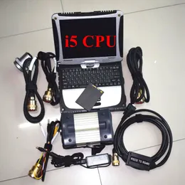 Auto Tools for Mercedes Old Cars Diagnose Mb Star C3 Sd Connect 3 with V2014.12 SSD in CF-19 Touch Screen i5CPU Used Laptop Ready to Use