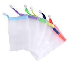 Mini borse di stoccaggio netta in schiuma per pulizia guanti per le reti delle zanzare in maglia di soap manuale per accessori per il bagno.
