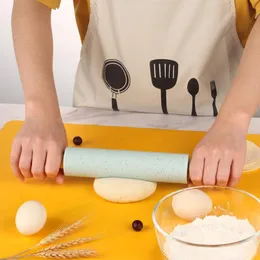 Köksredskap Halloween Trähandtag Snöflinga Silikon Rolling mjöl Stick Roll Dumpling Skin Artifact Baking Tool