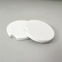 Sublimation Blank Car Ceramics Untersetzer 6.6x6.6 cm Heißübertragung Druck Coaster Blank Verbrauchsmaterialien kostenlos Schnellseversand F051632