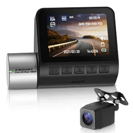 Smart Car DVR Recorder Recorder Dash Camera Dual Obiektyw Dyktafon z Sensor Sensor IPS Ekran 360 Obiektyw obrotowy